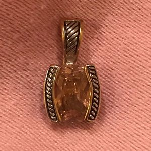 Pink necklace charm / enhancer